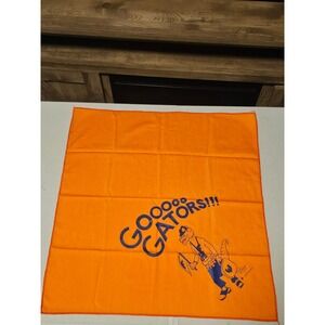 University Of Florida OS Bandana Orange Cotton Vintage 1977 Go Gators